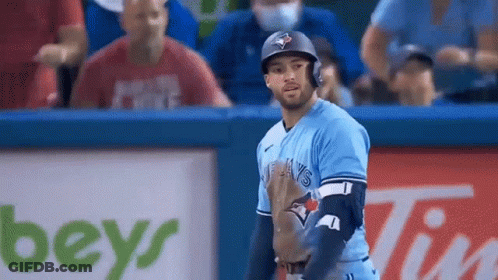 Blue Jays Baseball Player On Field GIF