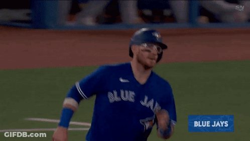 Blue Jays Baseball Player Pointing GIF