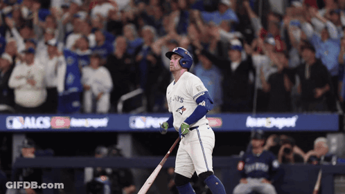 Blue Jays Player Holding Bat GIF