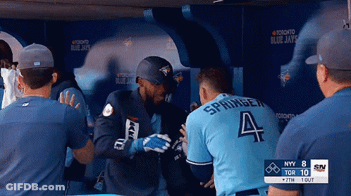 Blue Jays Player Number 4 GIF