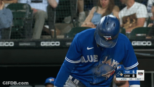 Blue Jays Player Ready To Hit Ball GIF