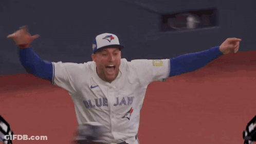 Blue Jays Players Hugging GIF