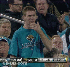 Blue Jersey With Touchdown And Leopard GIF