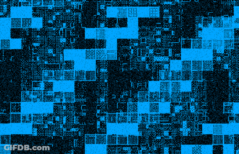 Blue Lies Text Glitch GIF
