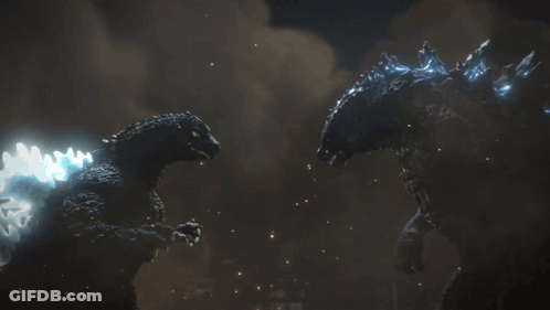 Blue Light Coming From Monster Mouth GIF