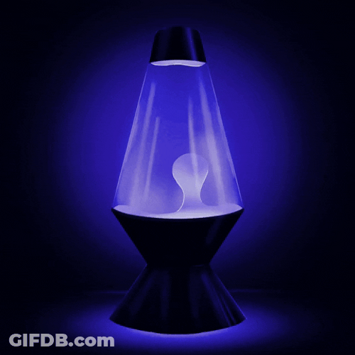 Blue Light Lava Lamp GIF