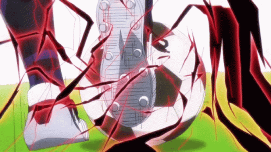 Blue Lock King Barou Kick GIF