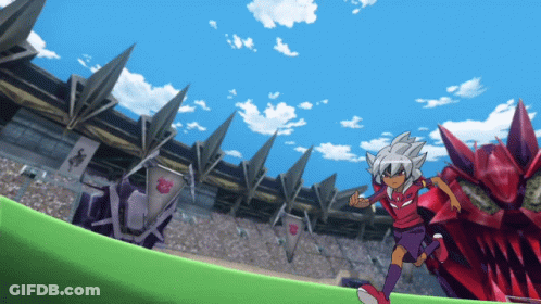 Blue Mask With Pink Hat GIF
