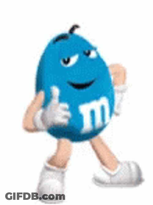 Blue MMS Thumbs Up GIF