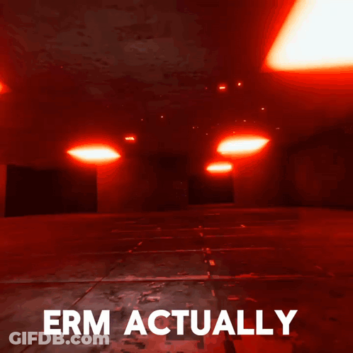 Blue Monkey Saying Erm Actually GIF