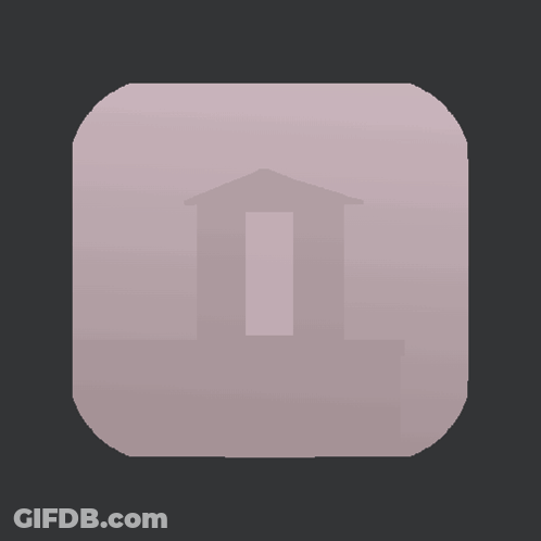 Blue Monster With Pink Nose GIF