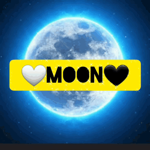 Blue Moon Illuminates Brightly GIF