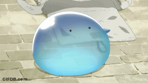Blue Object With Blue Tail GIF