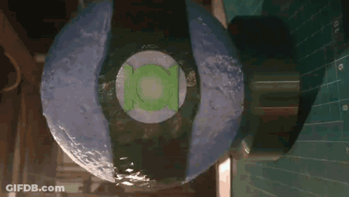 Blue Object With Circle On Cutting Board GIF