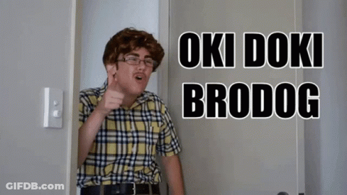 Blue Okey Dokey Mascot Thumbs Up GIF