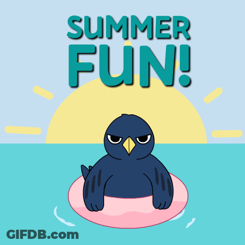 Blue Penguin With Pink Hearts Saying I Love You More GIF