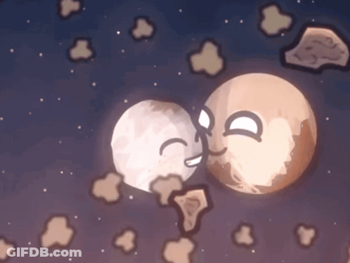 Blue Planet With Face GIF