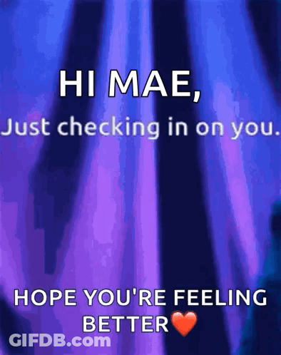 Blue Purple Background Hi Mae GIF