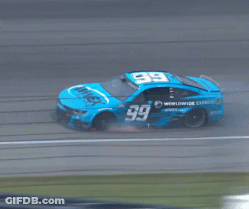 Blue Race Car With Number 39 GIF
