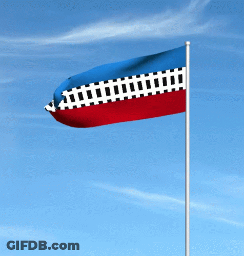 Blue Red And White Checkered Flag GIF