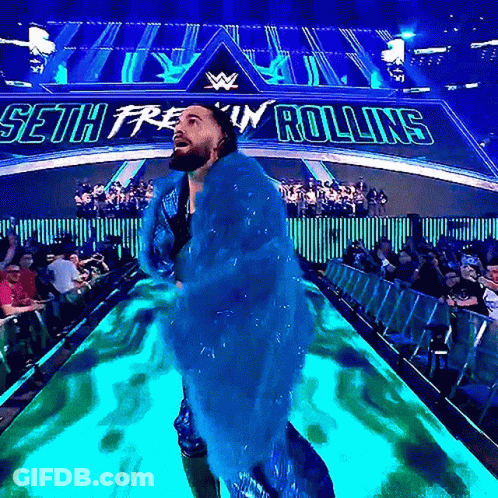Blue Robe Man Seth Freakin Rollins Stage GIF