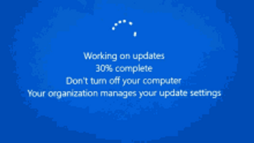 Blue Screen Windows Update GIF