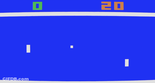 Blue Screen With Orange Number 20 GIF