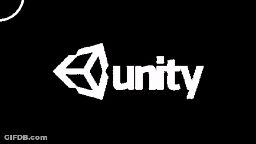 Blue Screen With Unreal Engine Logo GIF