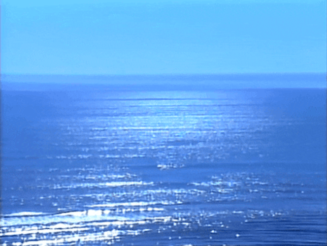 Blue Sea Aesthetic Minimalist GIF