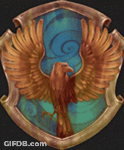 Blue Shield With Bird GIF