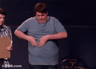 Blue Shirt Man Adjusting Shirt, Man With Clipboard GIF