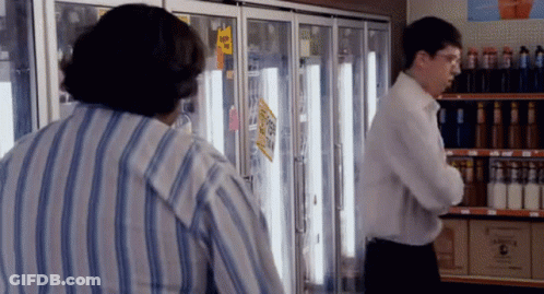 Blue Shirt Man I'm Jealous Brick Wall GIF