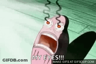 Blue Shirt Man Says I'm Legally Blind Eating GIF