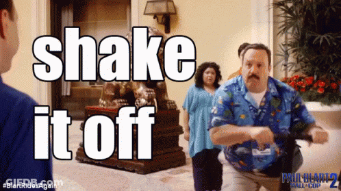 Blue Shirt Man Says Shake It Off GIF