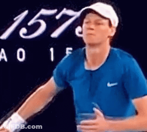 Blue Shirt Man Sign 157 A 01 F GIF