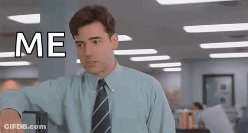 Blue Shirt Tie Man With Me On Face GIF