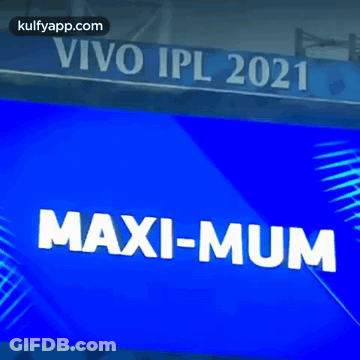 Blue Sign For Vivo IPL 2021 GIF
