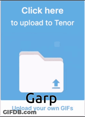 Blue Sign Garp Upload Your GIF