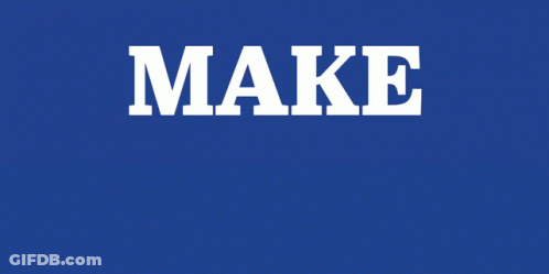 Blue Sign Saying Make America GIF