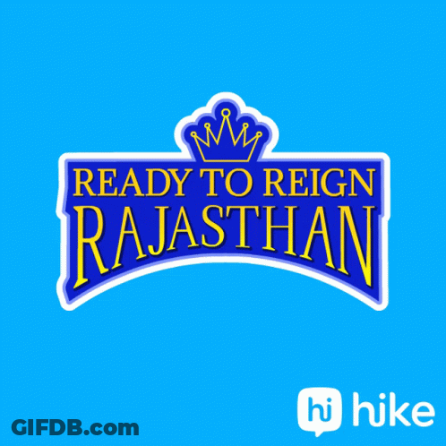 Blue Sign Saying Ready To Reign Rajasthan GIF