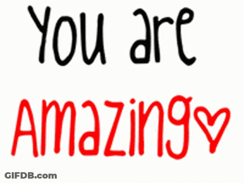 Blue Sign You Are Stunning GIF