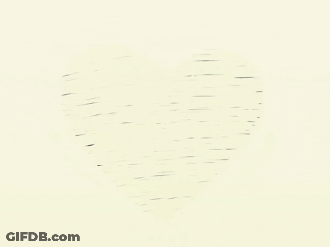 Blue Sketched Heart GIF