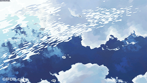 Blue Sky White Clouds Sentinol Watermark GIF