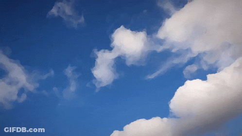 Blue Sky With Clouds GIF
