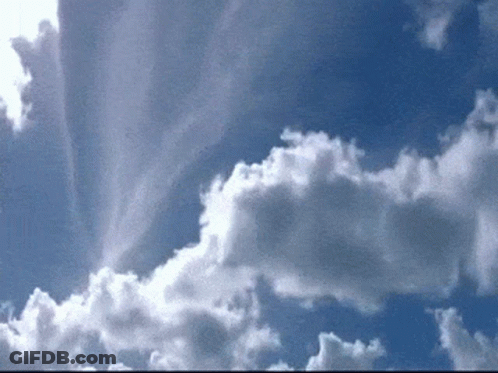 Blue Sky With Clouds GIF