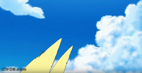 Blue Sky With White Clouds And Yellow Sails GIF