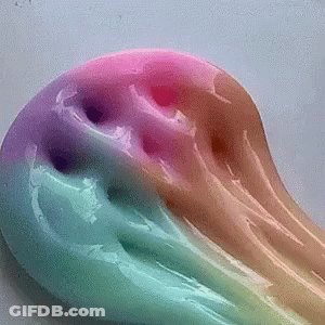 Blue Slime With Pearls GIF