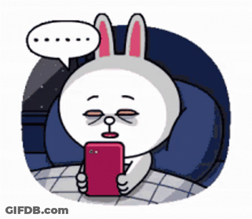 Blue Smiley Face With Bubbles Saying Chaos Au GIF