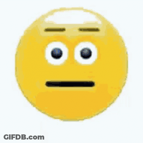 Blue Smiley With Icicles On Face And Mouth GIF