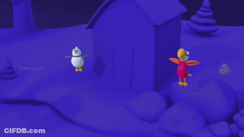 Blue Smiling Star Super Games GIF